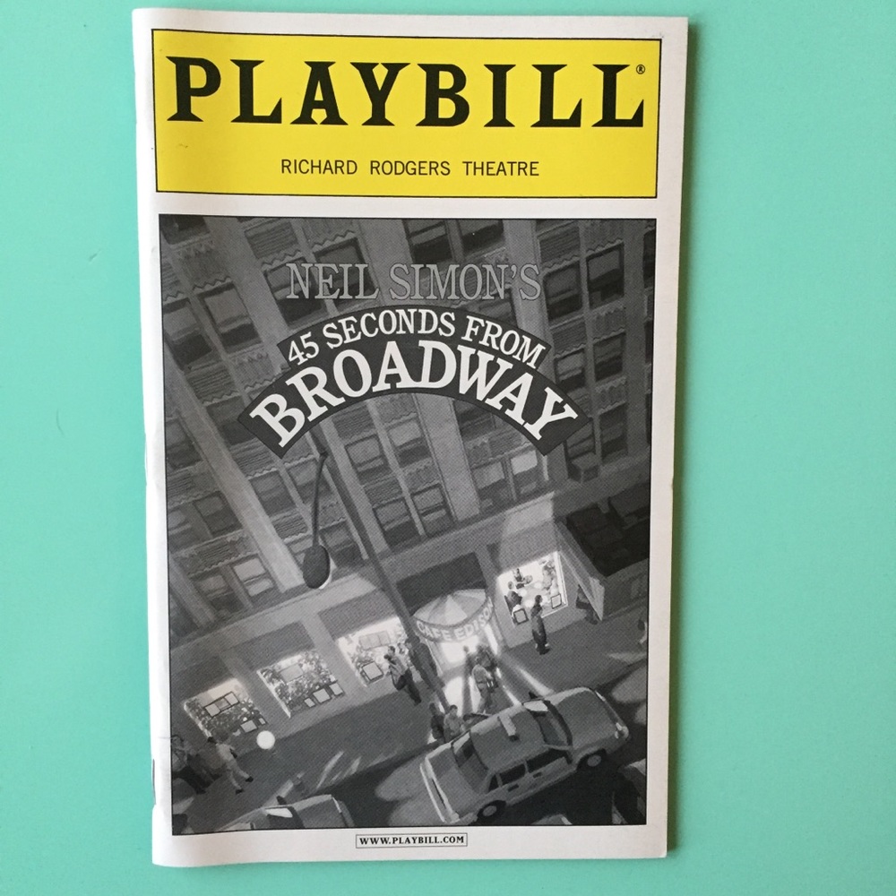 Playbill 45 Seconds from Broadway Lewis J. Stadlen